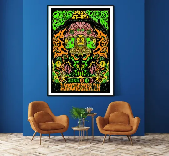 Discover King Gizzard Manchester TN June 13 14 15 2025 Tour Poster