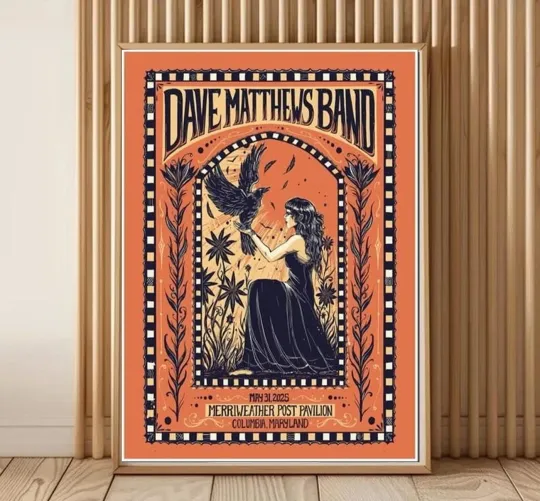 Discover Dave Matthews Band Columbia, MD Concert Tour May 31 2025 Poster