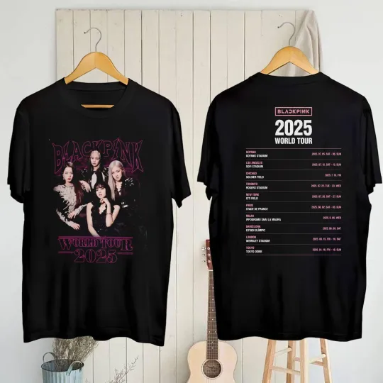 Discover Deadline Black Pink World Tour 2025 Shirt  Black Pink Blink Fan Gift  BlackPink