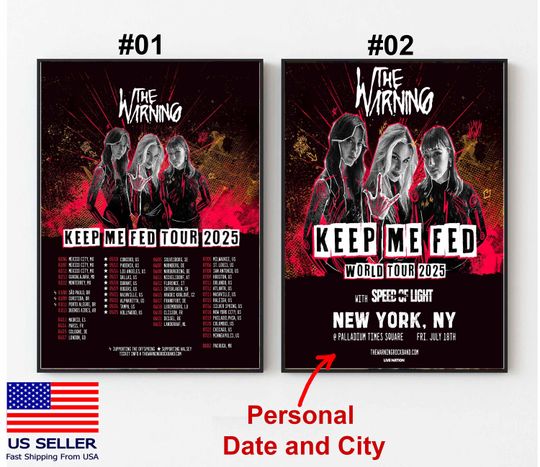 Discover The Warning Band Tour 2025 Poster