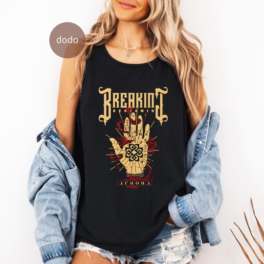 Discover Breaking Benjamin Tank Top, Fan Gifts