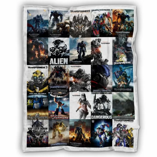 Discover The Transformers Blanket, The Transformers Movies Fleece, Sherpa Blanket