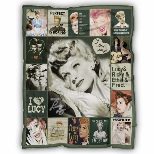 Discover I Love Lucy Blanket, I Love Lucy 50s TV Series Fleece, Sherpa Blanket