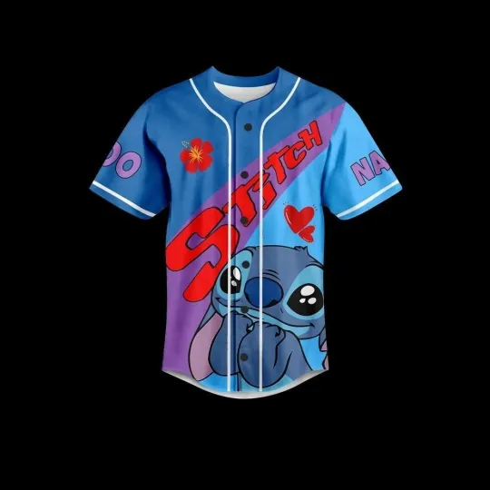 Discover Stitchh Is My Spirit Animal Custom Name Baseball Jersey