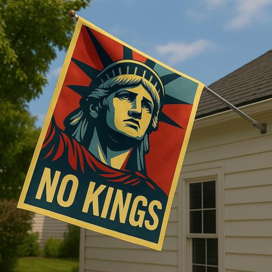 Discover No Kings House Flag, Anti Pre House Flag, Resistance Nope To Fascism