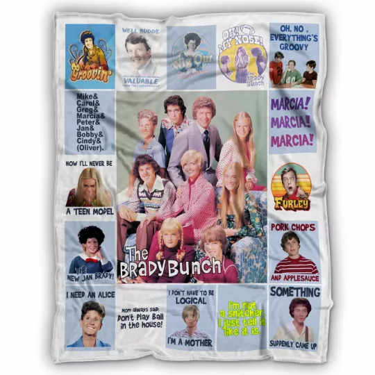 Discover The Brady Bunch Blanket, The Brady Bunch Movies Fleece, Sherpa Blanket
