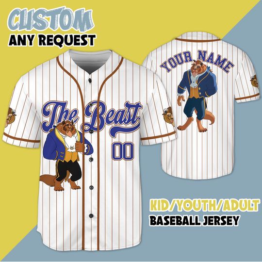 Discover Personalized Prince Beast Beautyy and The Beastt Baseball Jersey