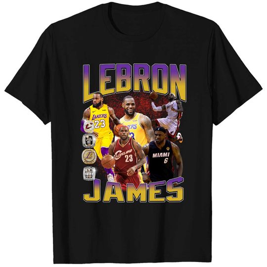 Discover Basketball Legend LeBron James T-Shirt