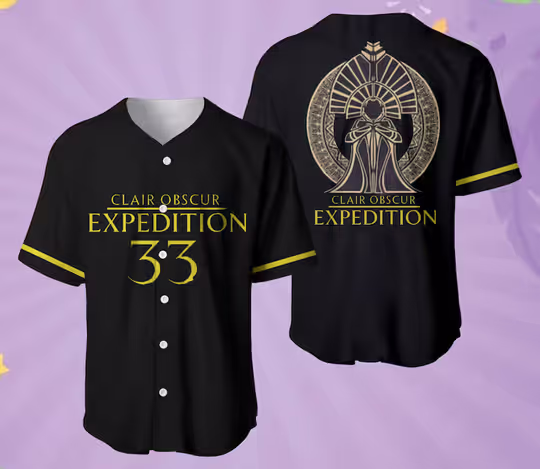Discover Expedition 33 Baseball Jersey, Dark Fantasy Shirt, Rpg Gamer Tee