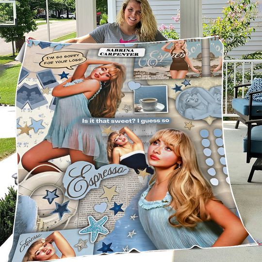 Discover Singer Sabrina Carpenter Fleece Blankets, Fan Gifts