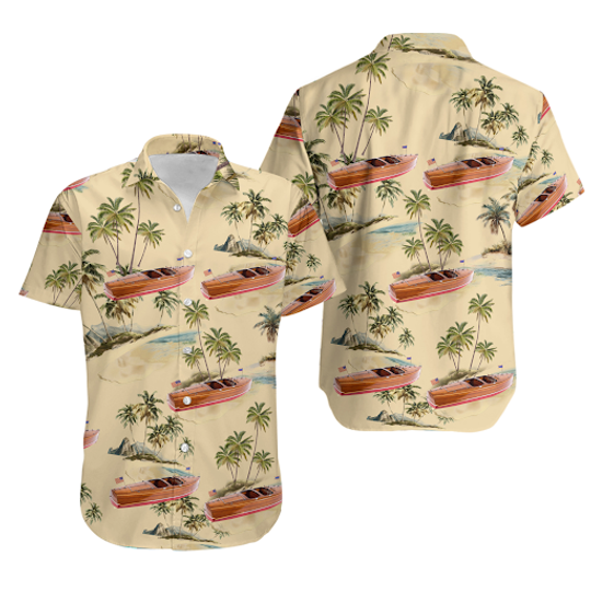 Discover Chris Craft Barrel Back 1940 Hawaiian Shirt