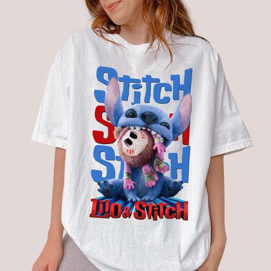 Discover Stitchh Cartoon Movie Shirt, Family Vacation Shirt, Retro Mama Shirt
