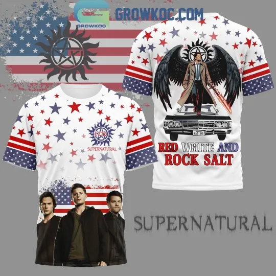 Discover Supernatural Red White And Rock Salt T Shirt 2025