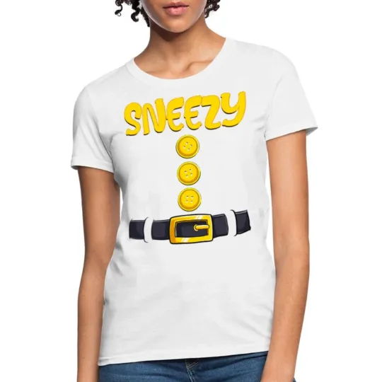 Discover Sneezy Dwarf Group Halloween Costume Family Costume T-Shirt