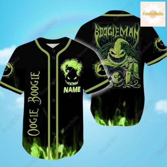 Discover Halloween Custom Oogiee Boogiee Jersey, Personalized Oogie Shirt, Nightmare Before Christmas,