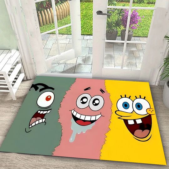 Discover cartoon SpongeBob Print Rug
