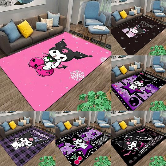 Discover Sanrio Kuromi Carpet Yoga Living Room Decor Rug
