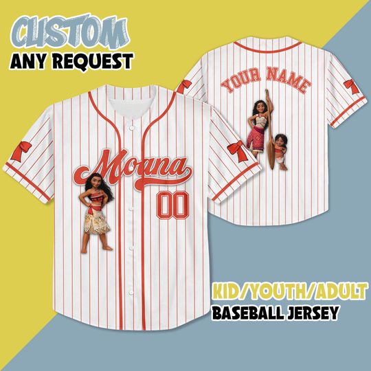 Discover Custom Disneyyy Princess moanaa Baseball Jersey, Custom moanaa  Baseball