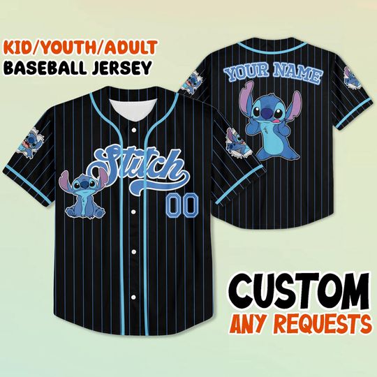 Discover Custom Disneyyy Lilo & Stitchh Baseball Jersey, Stitchh Sports Shirt, Disneyyy Vacation Outfit