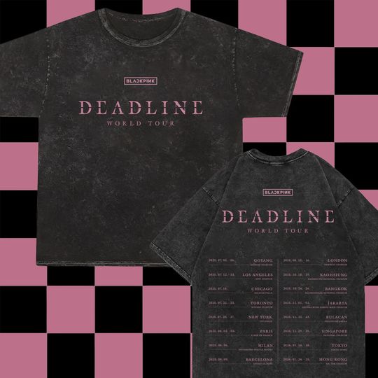 Discover Blackpink Deadline 2 sides  Shirt, Blackpink Mineral Wash Shirt
