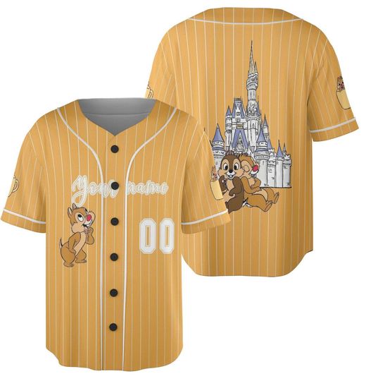 Discover Personalize Chipp and Dalee Baseball Jersey, Disneyyy Character Shirt, Custom Kids Adult