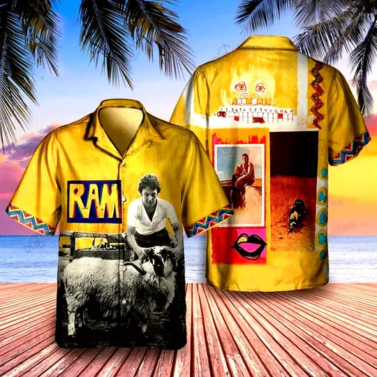 Discover P mccartney Ram 1971 Album Hawaiian Shirt Merch Gift For Fans