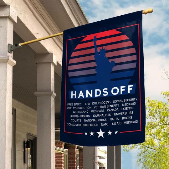 Discover Hands Off  Flag, Anti-Trump Anti-Maga Resistance