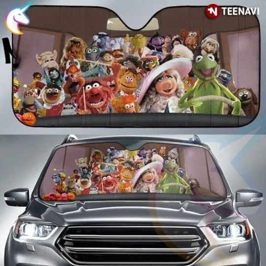Discover The Muppetss K the frog Cartoon Car Sunshade, Auto Car Windshield Sunshade