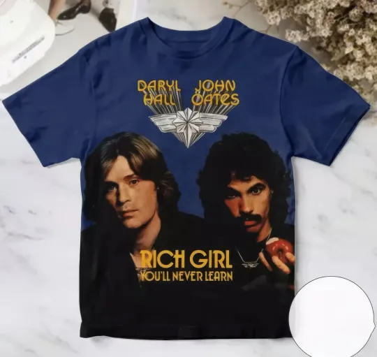 Discover Rich Girl Song By Daryl Hall And John Oates AOP 3D T shirt