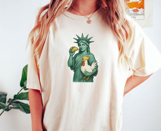 Discover Vintage Statue of Liberty Shirt  Anti Trump Protest Tee, Resist Patriarchy Democratic Shirt