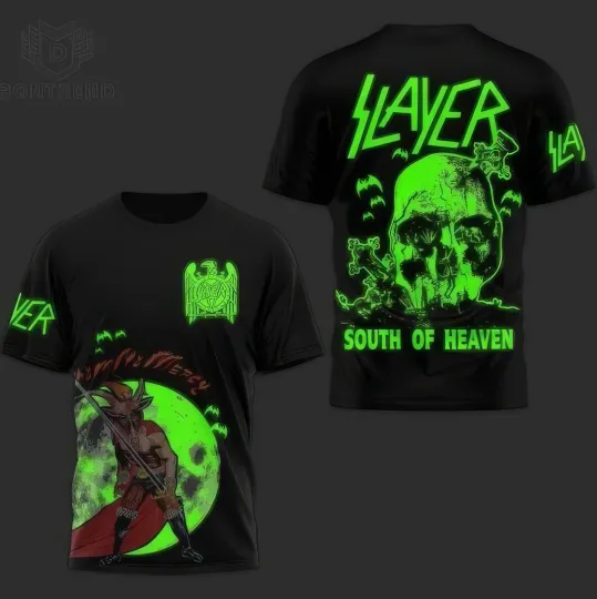 Discover Slayer   South Of Heaven Design 3D T Shirt