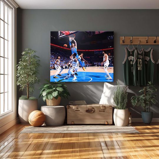 Discover Thunder Dunk Poster, Framed Canvas Poster