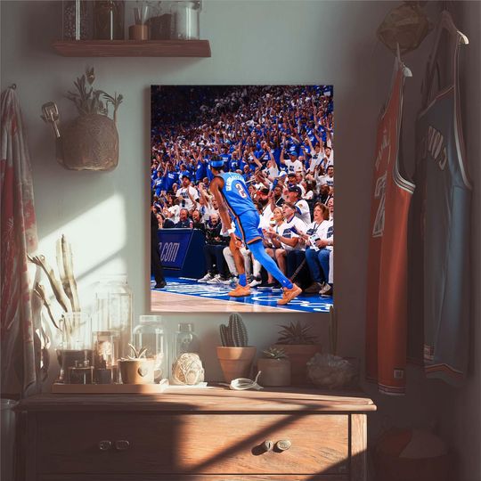 Discover Basketball Print for Man Cave or Sports Room Decor Poster