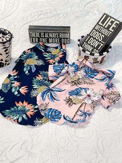 Discover Hawaiian Pet Shirt, Pet Clothing, Hawaiian Dog Shirt, Dog Hawaiian Flower Shirt