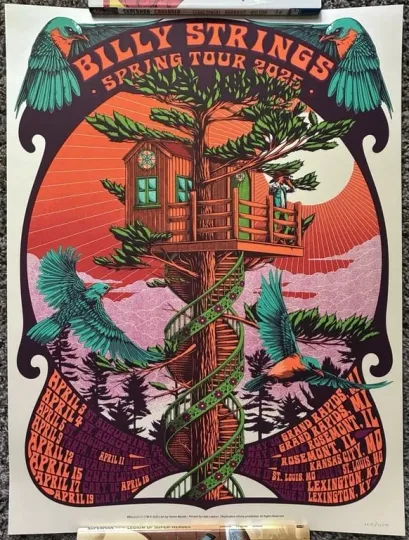 Discover Billy Strings Spring 2025 Tour Poster