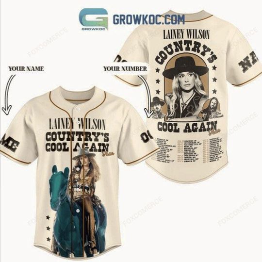 Discover Lainey Wilson Country Tour Custom Baseball Jersey