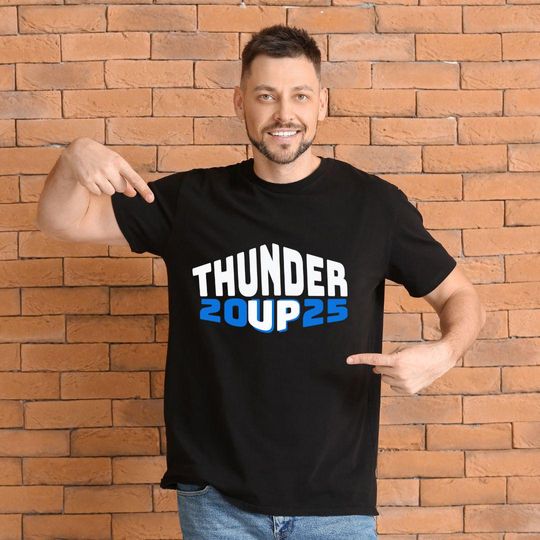 Discover Thunder Playoffs 2025 Oklahoma City T-shirt, OKC Basketball Tee, Unisex Vintage Shirt