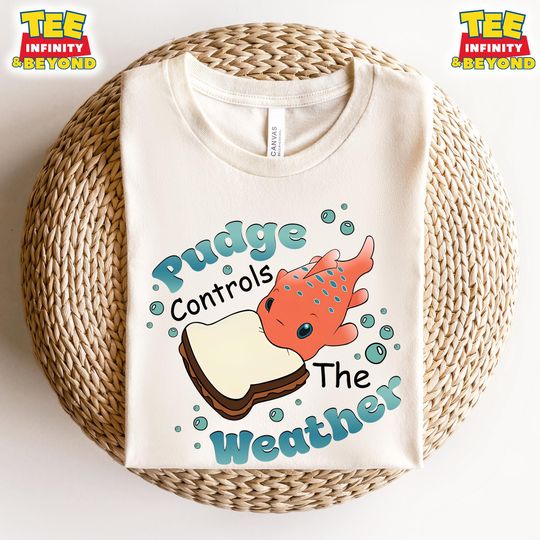 Discover Disneyyy Lilo and Stitchh Pudge Pudge Controls The Weather Sandwich T-Shirt