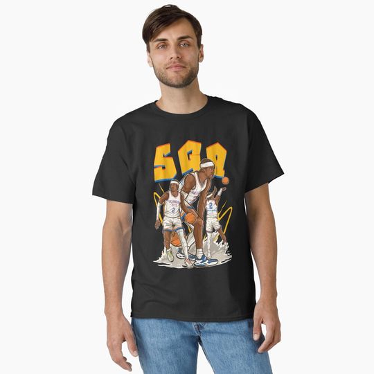 Discover Shai Gilgeous-Alexander SGA Cartoon Classic T-Shirt