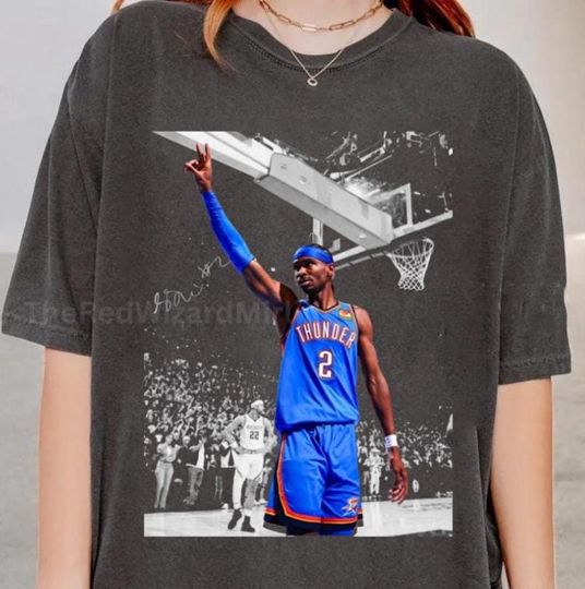 Discover Shai Gilgeous Alexander T-Shirt, Vintage Sports Graphic Tee