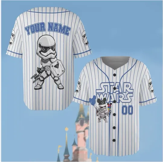 Discover Personalized Never Too Old For Stormtrooper Starr Warss 3D Baseball Jersey Shirt