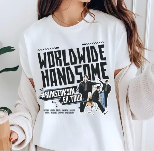 Discover Jin 2025 Concert T-Shirt – Worldwide Handsome Tour Tee