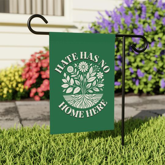 Discover Hate Has No Home Here Flag, Liberal Yard Flag, Subtle Anti Trump