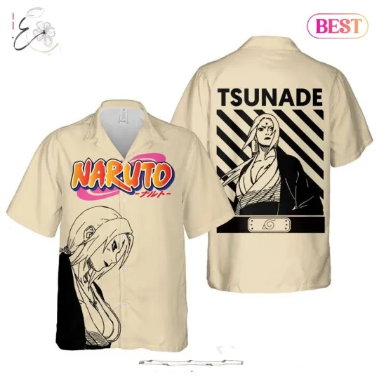 Discover Tsunade Senju Hawaiian Shirt Narutoo Anime Shirt for Men Women