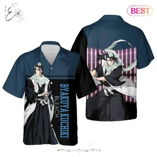Discover Byakuya Kuchiki Hawaiian Shirt RIPP JUNC Anime Shirt for Men Women