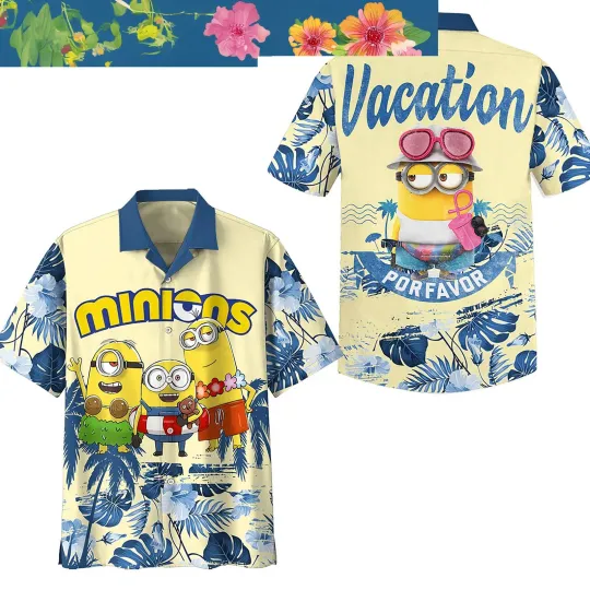 Discover Minions Vacation Por Favor Hawaiian Shirt