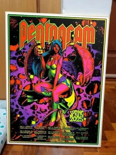Discover Pentagram Spring Tour 2025 Poster – Music Festival Decor, Fan Gift