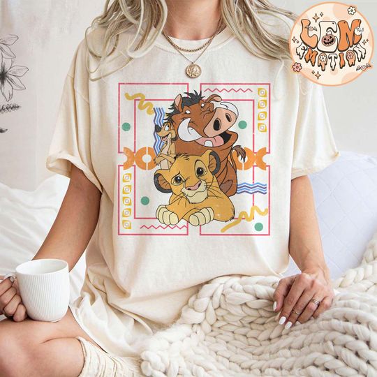 Discover Retro Disneyyy Cute The lion kingg Shirt, animall kingdom Shirt, Disneyyy Simbaa Shirt