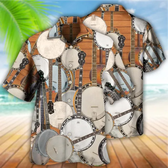 Discover Banjo Music Love Life Style 3D Hawaii Shirt