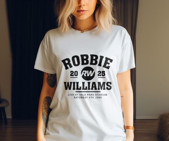 Discover Robbie Williams Shirt, Concert Live 2025 Shirt, Robbie Williams Fans Shirt